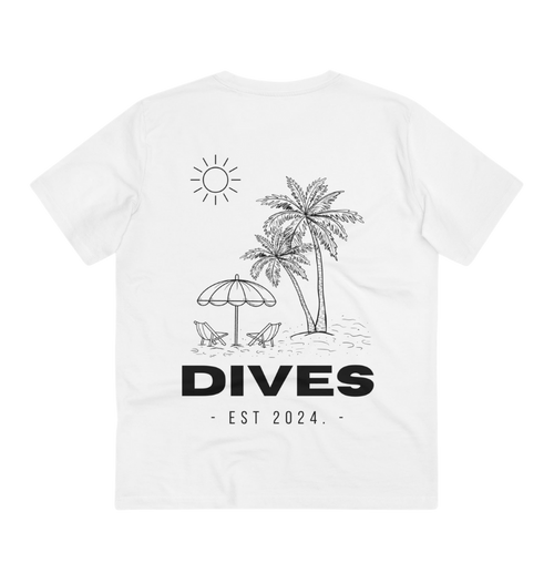 DIVES Beach Escape Tee – White